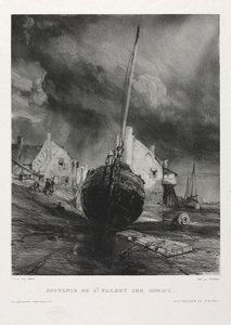 Sechs Marines: Souvenir Saint Valéry-sur-Somme von Eugene Isabey