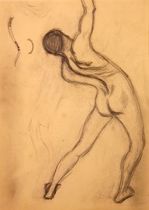 Zeichnung für das Drücken von Gewichten von Eugène Jansson