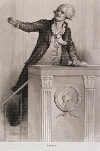 Porträt von Georges Jacques Danton (1759-94) von Eugene Joseph Viollat