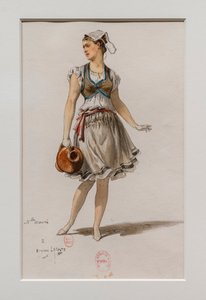 Die Korrigane. Ballett von Charles-Marie Widor, Kostümmodell. 1880