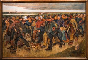 Die Auswanderer, von Eugene Laermans (1864-1940)