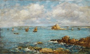 Bucht von Douarnenez, 1897 von Eugene Louis Boudin