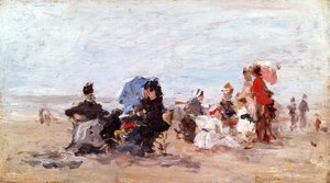 Strand bei Deauville, ca. 1874