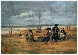 Am Strand, 1880 von Eugene Louis Boudin