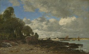 Plougastel, die Fährüberfahrt, 1873