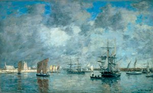 Hafen von Camaret-sur-Mer von Eugene Louis Boudin