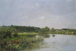 Am Flussufer bei La Touques, 1890