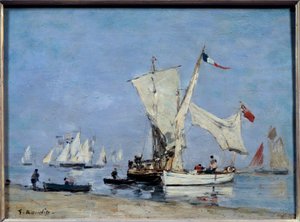 Segelboote von Eugene Louis Boudin