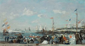 Die Regatta in Le Havre, 1869 von Eugene Louis Boudin