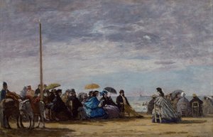 Der Strand, 1864 von Eugene Louis Boudin