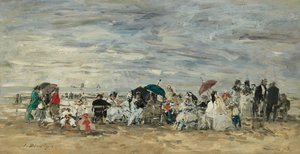 Trouville, Strandszene