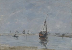 Trouville bei Ebbe, ca. 1888-95 von Eugene Louis Boudin