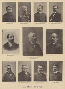 Mitglieder des Ministeriums des neuen Premierministers von Frankreich, Émile Combes