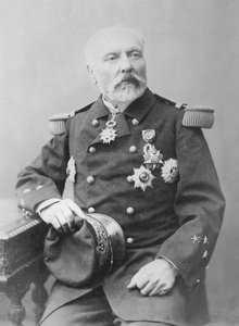 Porträt von Hyacinthe Laurent Théophile Aube von Eugene Pirou