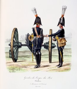 Gardes-du-Corps de Roi, Artillerie, 1814-15 von Eugene Titeux
