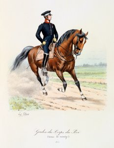 Gardes-du-Corps de Roi, Reitkleidung, 1815 von Eugene Titeux