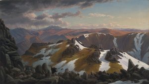 Nordostblick vom Nordgipfel des Mount Kosciusko, 1863