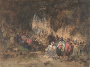 Rastende Araber, 1817-70 von Eugenio Lucas Villamil