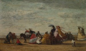Strandszene von Eugène Boudin