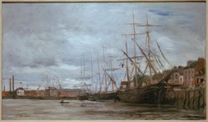 Hafen mit Segelschiffen