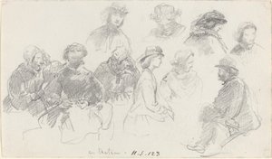 Passagiere an Bord eines Schiffes von Eugène Boudin