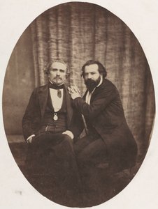 Porträt des Schauspielers Pierre Bocage und Freund, um 1860 von Eugène Colliau