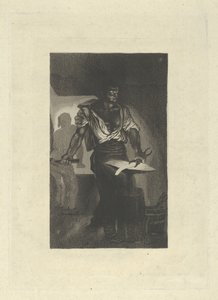 Ein Schmied, 1833 von Eugène Delacroix