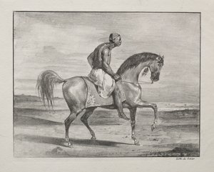Afrikaner zu Pferd von Eugène Delacroix
