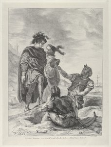 Hamlet und Horatio vor den Totengräbern