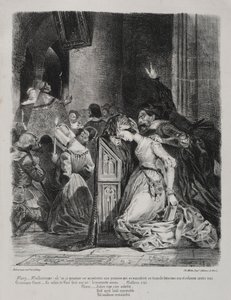 Illustrationen zu Faust: Marguerite in der Kirche