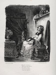 Illustrationen zu Faust: Marguerite mit dem Rad