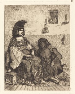 Jüdische Frau von Algier, 1833 von Eugène Delacroix