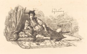 Jüdische Frau aus Algier von Eugène Delacroix