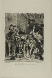 Mephistopheles im Studentenwirtshaus, aus Faust
