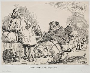 Maultiertreiber von Tétouan von Eugène Delacroix