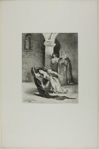 Ophelias Lied von Eugène Delacroix