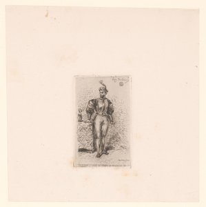 Soldat mit Schwert von Eugène Delacroix