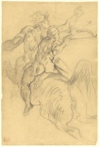 Die Erziehung des Achilles von Eugène Delacroix