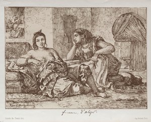 Frauen von Algier von Eugène Delacroix