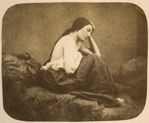 Weibliches Porträt von Eugène Durieu