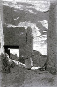 Bab el Gharrbi, Laghouat von Eugène Fromentin