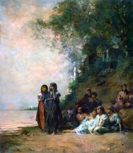 Ägyptische Frauen am Wasser, 19. Jahrhundert von Eugène Fromentin