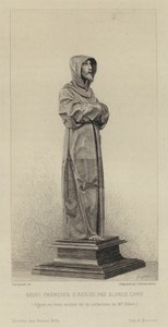 Holzfigur des Heiligen Franz von Assisi von Alonzo Cano von Eugène Gaujean