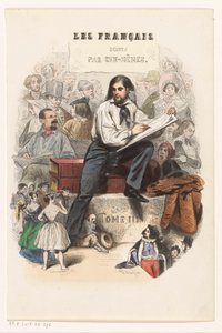 Skizzierender Künstler von Eugène Guillaumot