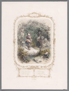 Zwei Liebende grüßen Cupido von Eugène Guérard