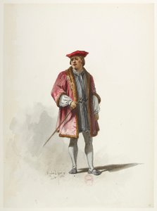 Btv1b84558104 14 - Saint-Saëns - Henry VIII - Kostümentwürfe - Lacoste - 14. Kostüm von Eugene Lacoste