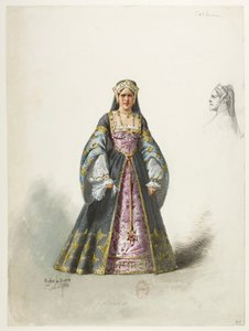 Saint-Saëns - Henry VIII - Kostümentwürfe - Lacoste - Catherine von Eugene Lacoste
