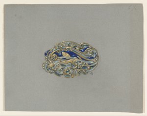 Entwurf für eine Brosche von Eugene Grasset