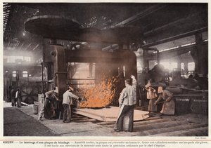 Krupp, Das Walzen einer Panzerplatte von European Photographer