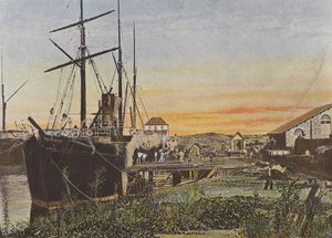 Ansicht des Hafens von Saint-Pierre